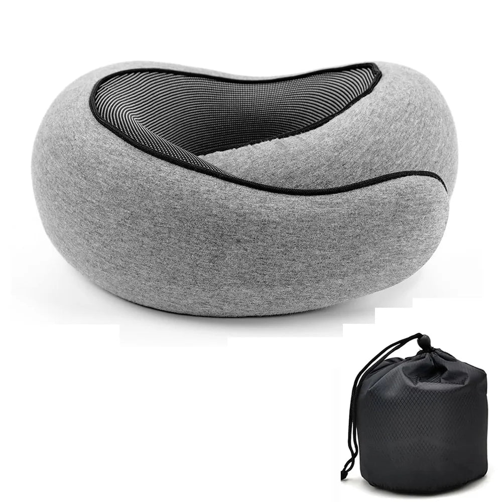 Revolutionary Travel Pillow With Memory Foam – Sleep Anywhere in Comfort – Unbeatable Neck Support