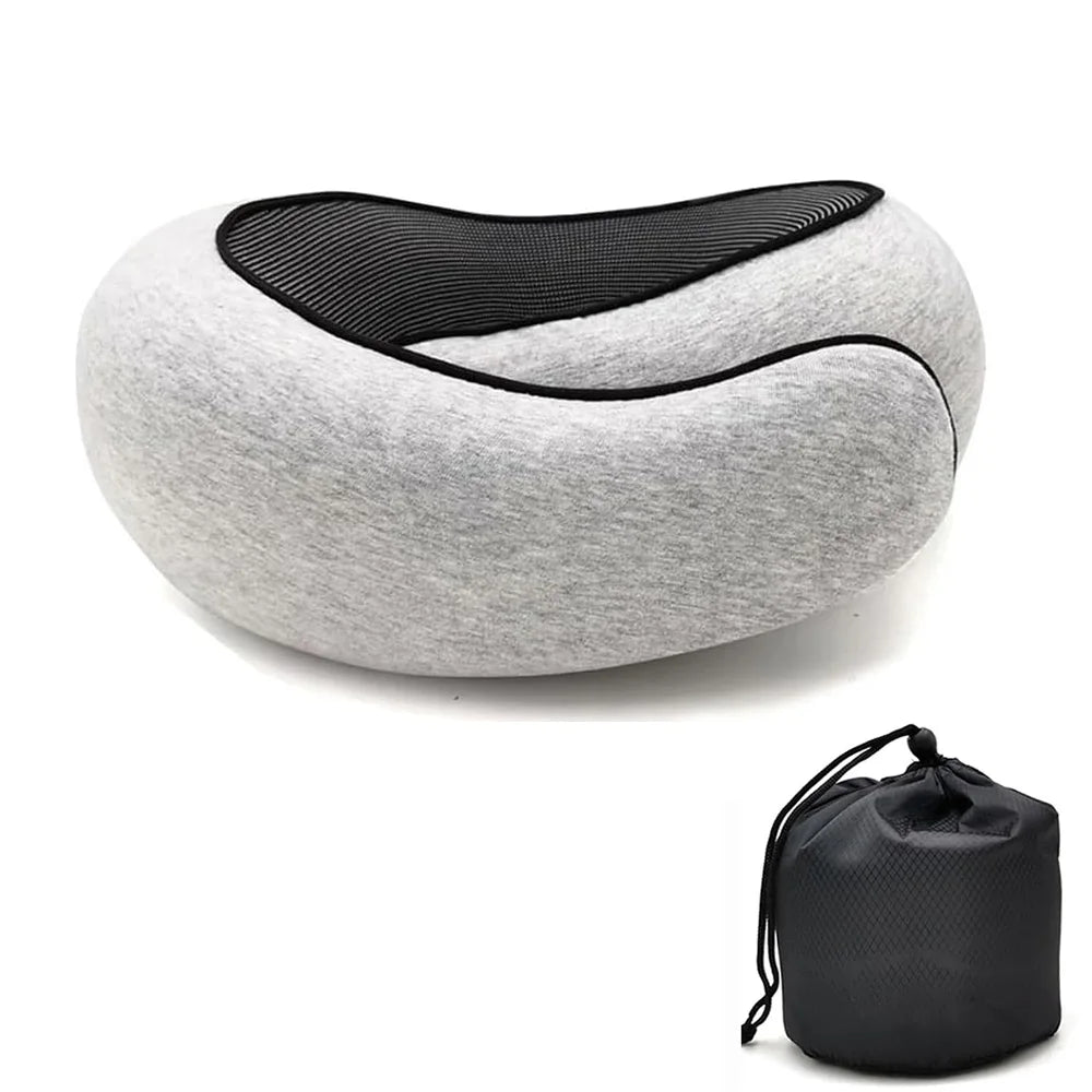 Revolutionary Travel Pillow With Memory Foam – Sleep Anywhere in Comfort – Unbeatable Neck Support